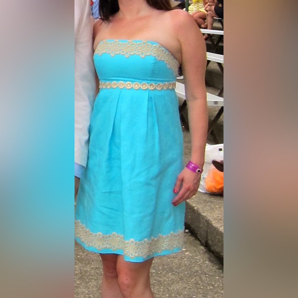 Lilly Pulitzer strapless dress